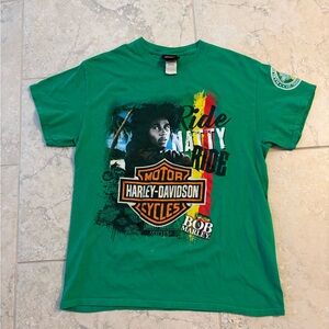 Harley-Davidson Green Bob Marley Tee